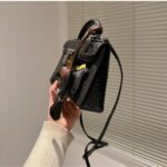 Hermes Kelly Mini Handbag Matte Alligator Black 20Cm - Image 4