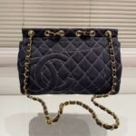 Chanel Classic Flap Bag In Denim Dark Blue 30Cm - Image 3