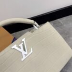 Louis Vuitton Capucines MM East West In Grey 33Cm - Image 4