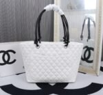Chanel Large Cambon Tote Bag Black White 41Cm - Image 7