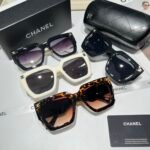 Chanel Vintage Black White Sunglasses - Image 4