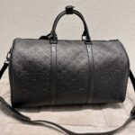 Louis Vuitton Keepall Bandoulière 50 Black 50Cm M44810 - Image 6