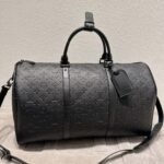 Louis Vuitton Keepall Bandoulière 50 Black 50Cm M44810 - Image 2