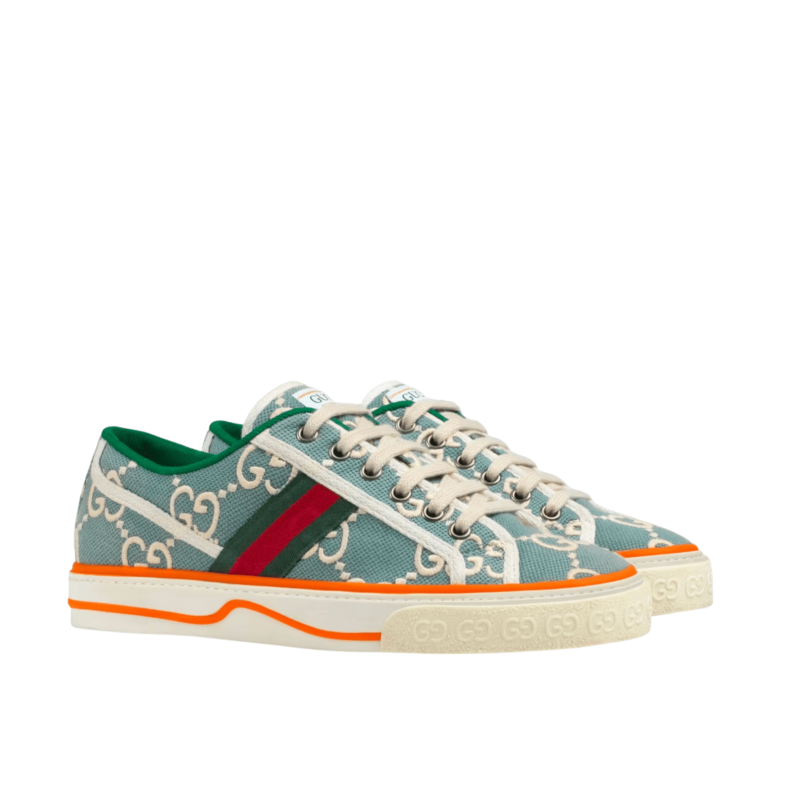 DNE-4-9 Gucci Women’S Tennis 1977 Sneaker Light Blue 606110 H0G10 3460 - Image 1