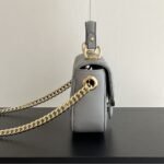 Gucci GG Marmont Mini Shoulder Bag Grey 17Cm - Image 4