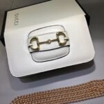 Gucci Horsebit 1955 Wallet With Chain White 20Cm 621892 0YK0G 9022 - Image 3