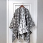 Chanel CC Logo Camellia Scarf Grey - Image 2