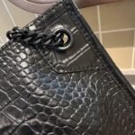 Saint Laurent Niki Shopping Bag In Embossed Leather Black 33Cm - Image 3