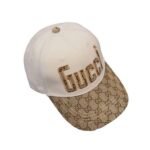 Gucci Letter GG Canvas Baseball Cap White