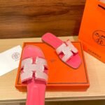 Hermes Oran Sandal Pink H231095Z C5350 - Image 7