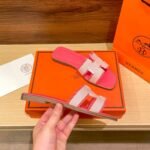 Hermes Oran Sandal Pink H231095Z C5350 - Image 5