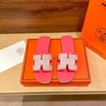 Hermes Oran Sandal Pink H231095Z C5350 - Image 4