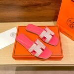 Hermes Oran Sandal Pink H231095Z C5350 - Image 2