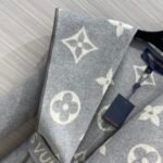 Louis Vuitton Belted Double Sided Hooded Wrap Coat Gray 1A92VF - Image 5