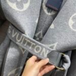 Louis Vuitton Belted Double Sided Hooded Wrap Coat Gray 1A92VF - Image 7