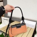 Prada City Sidonie Shoulder Bag Brown And Black 28Cm 1BD168 2AIX F0R6P - Image 4