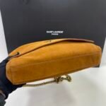 Saint Laurent Kate Medium Reversible Chain Bag In Suede Tan 28Cm - Image 3
