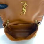 Saint Laurent Kate Medium Reversible Chain Bag In Suede Tan 28Cm - Image 7