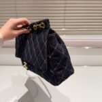 Chanel Classic Flap Bag In Denim Dark Blue 30Cm - Image 5