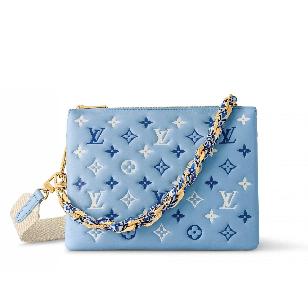 Thumbnail-17-4 Louis Vuitton Coussin PM Coussin Bag Blue 36Cm M22953 - Image 1