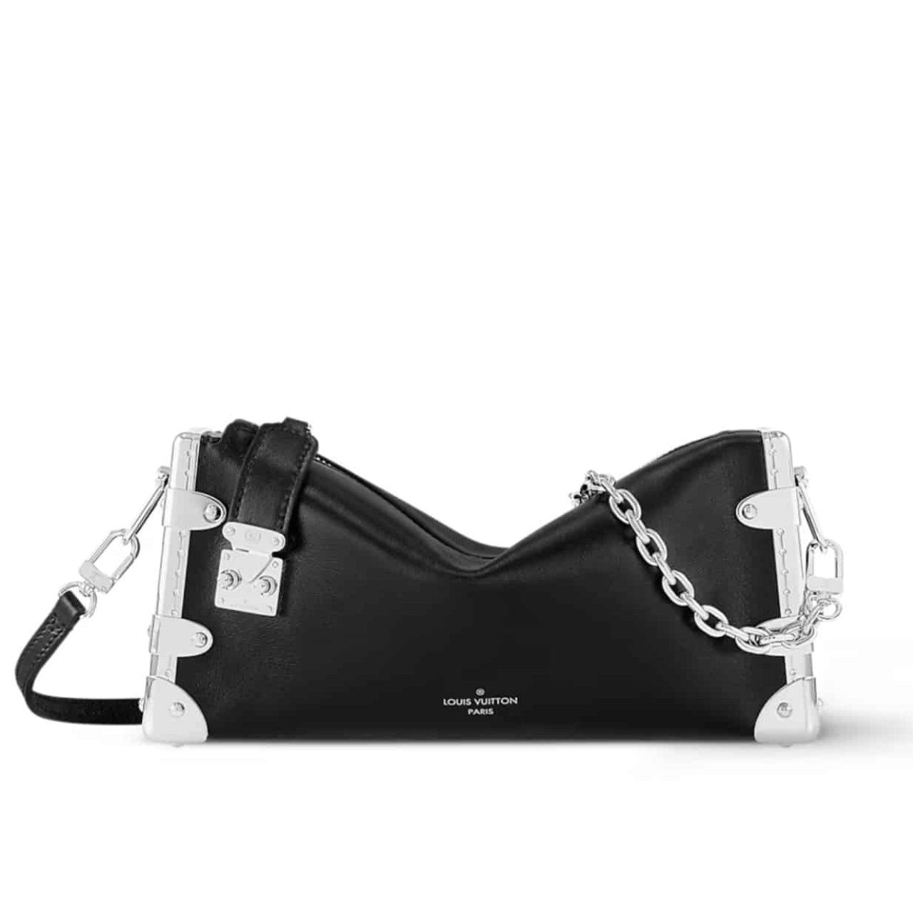 Thumbnail-22-8 Louis Vuitton Slim Trunk Bag Black 23Cm M25445 - Image 1