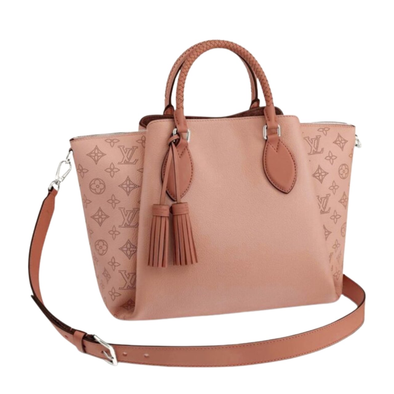 Thumbnail-25-10 Louis Vuitton Haumea Mahina Magnolia Pink Leather Bag 30Cm M55030 - Image 1