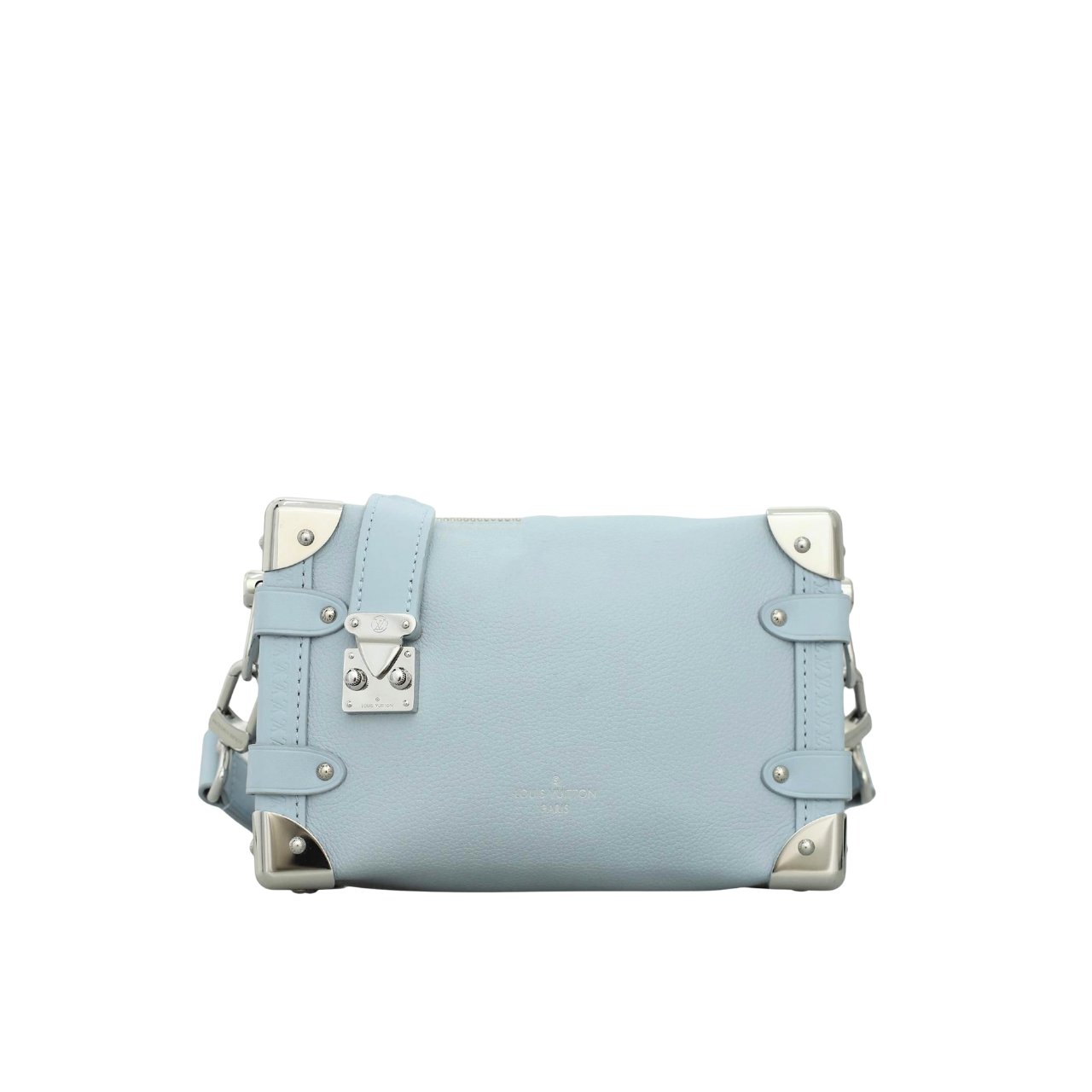 Thumbnail-30-6 Louis Vuitton Side Trunk MM Bleu Olympe 23Cm M25067 - Image 1