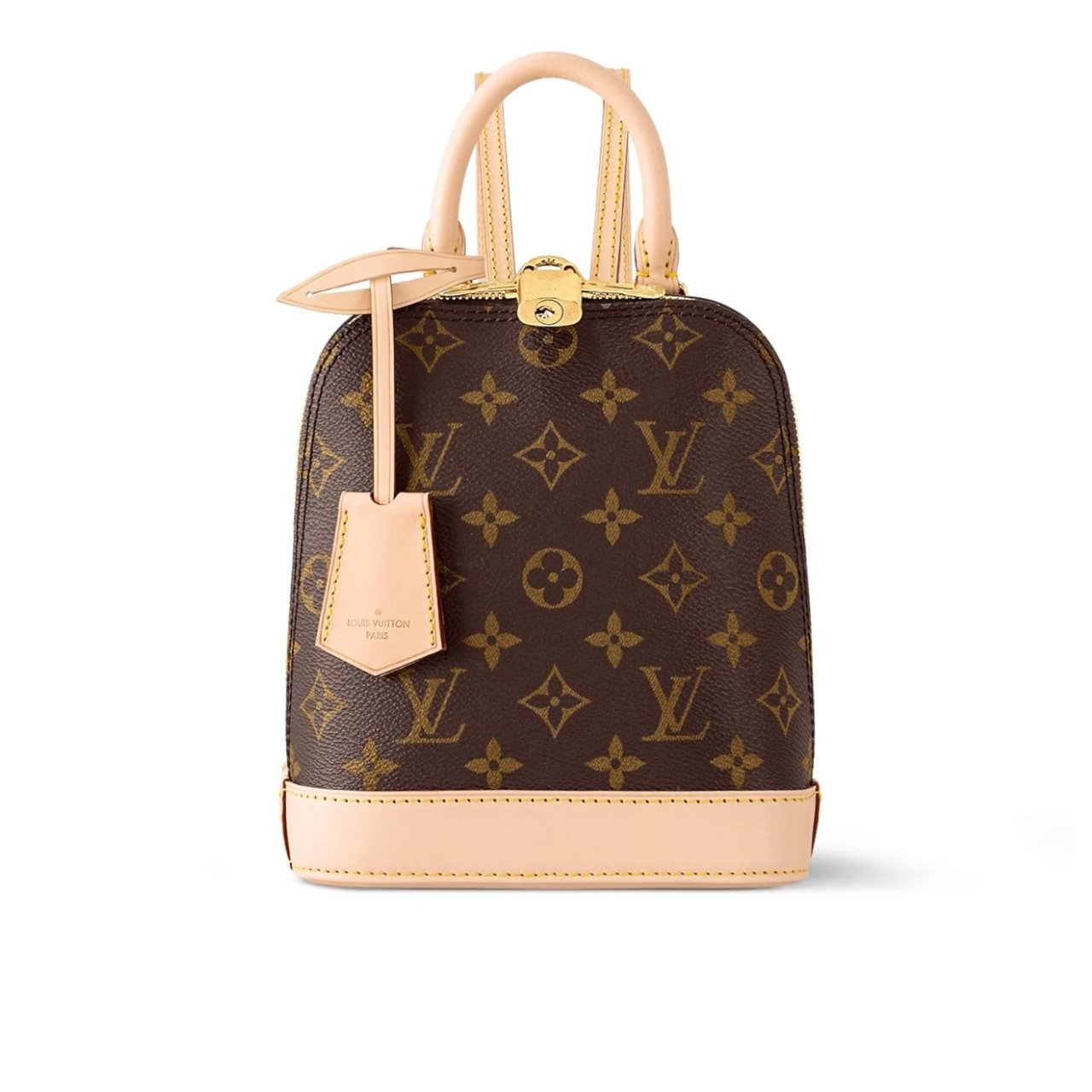 Thumbnail-32-3 Louis Vuitton Alma Backpack Monogram Canvas Brown 20Cm M47132 - Image 1