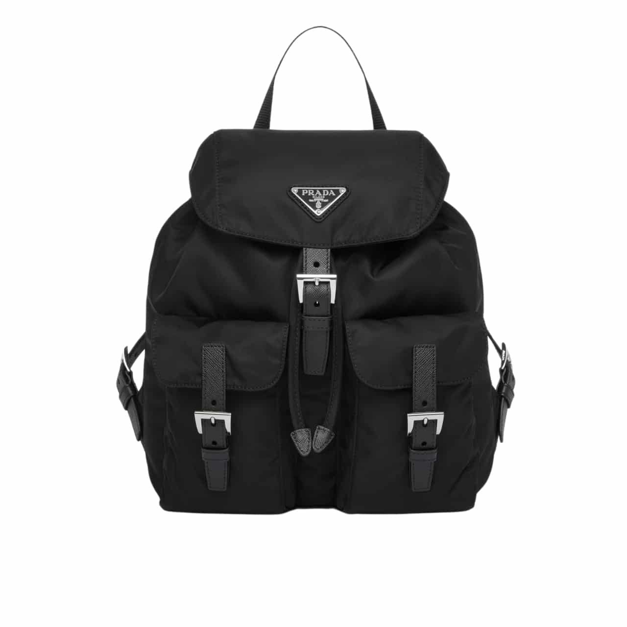 Thumbnail-4-1 Prada Re Nylon Medium Backpack Black 30Cm 1BZ677 RV44 F0002 V OOO - Image 1