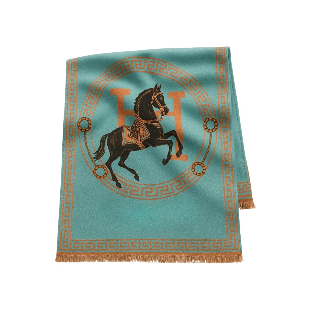 Thumbnail-4-3-1 Hermes Cashmere Muffler Blue - Image 1