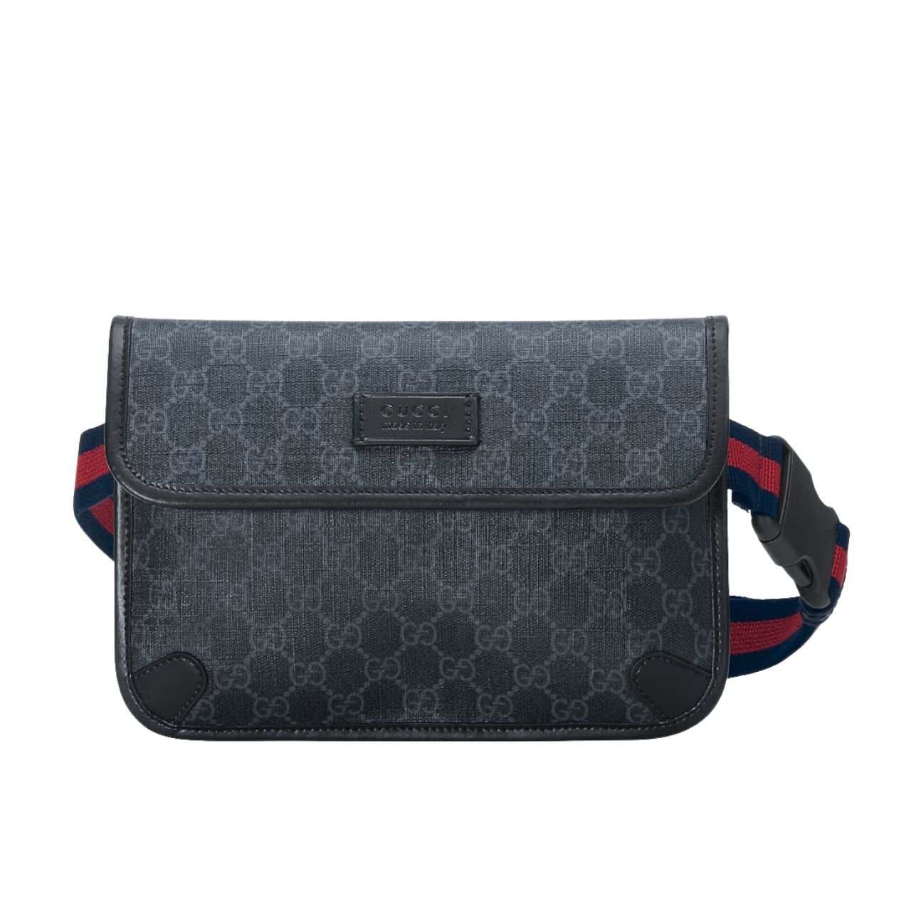 Thumbnail-43-1 Gucci GG Black Small Belt Bag Black Supreme Canvas 24Cm 598113 K5RLN 1095 - Image 1