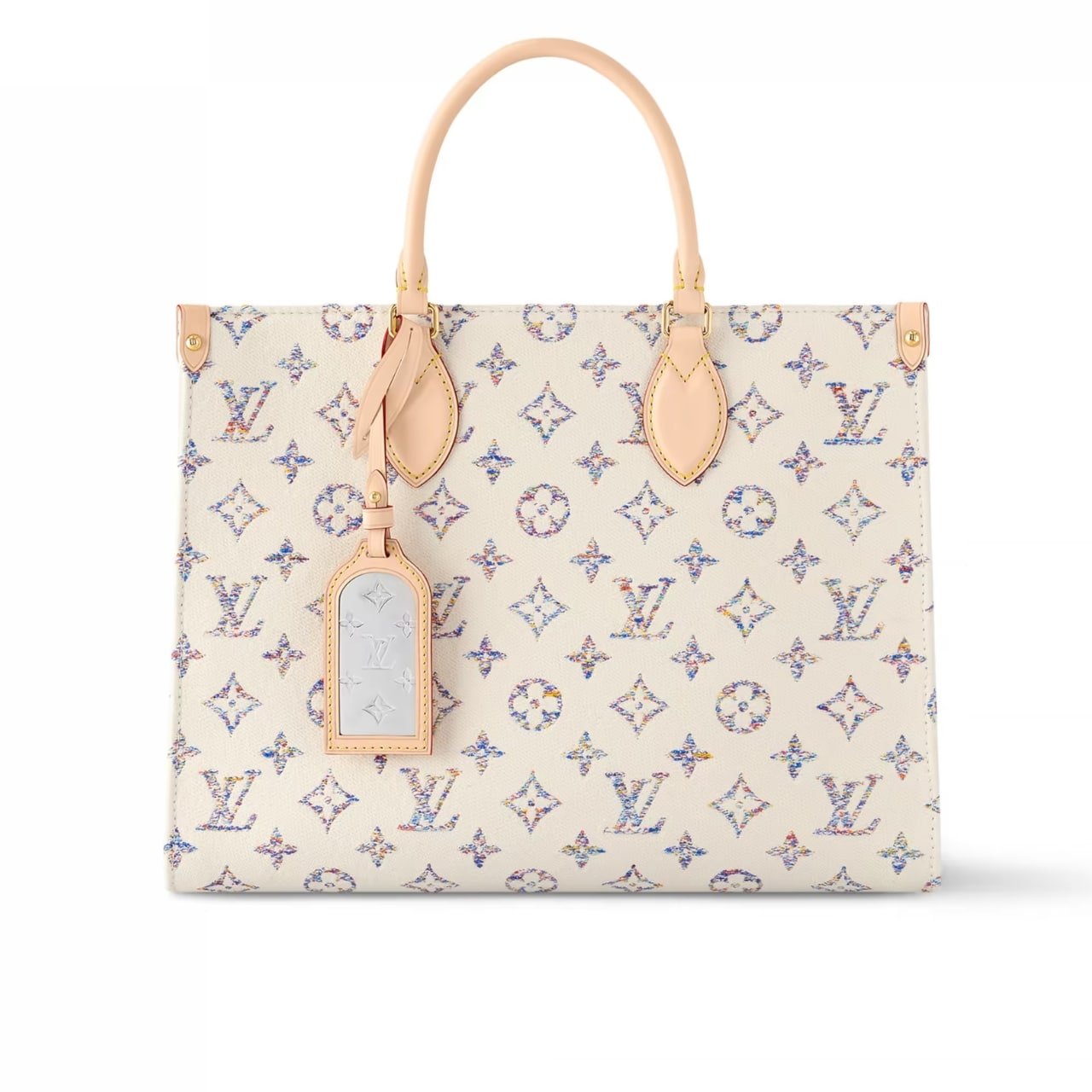 Thumbnail-48-3 Louis Vuitton Onthego MM Multicolor Beige 35Cm M24708 - Image 1