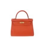 Hermes Kelly 25 Togo Handbag Orange 25Cm
