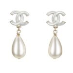 Chanel CC Pearl Drop Earrings A98327