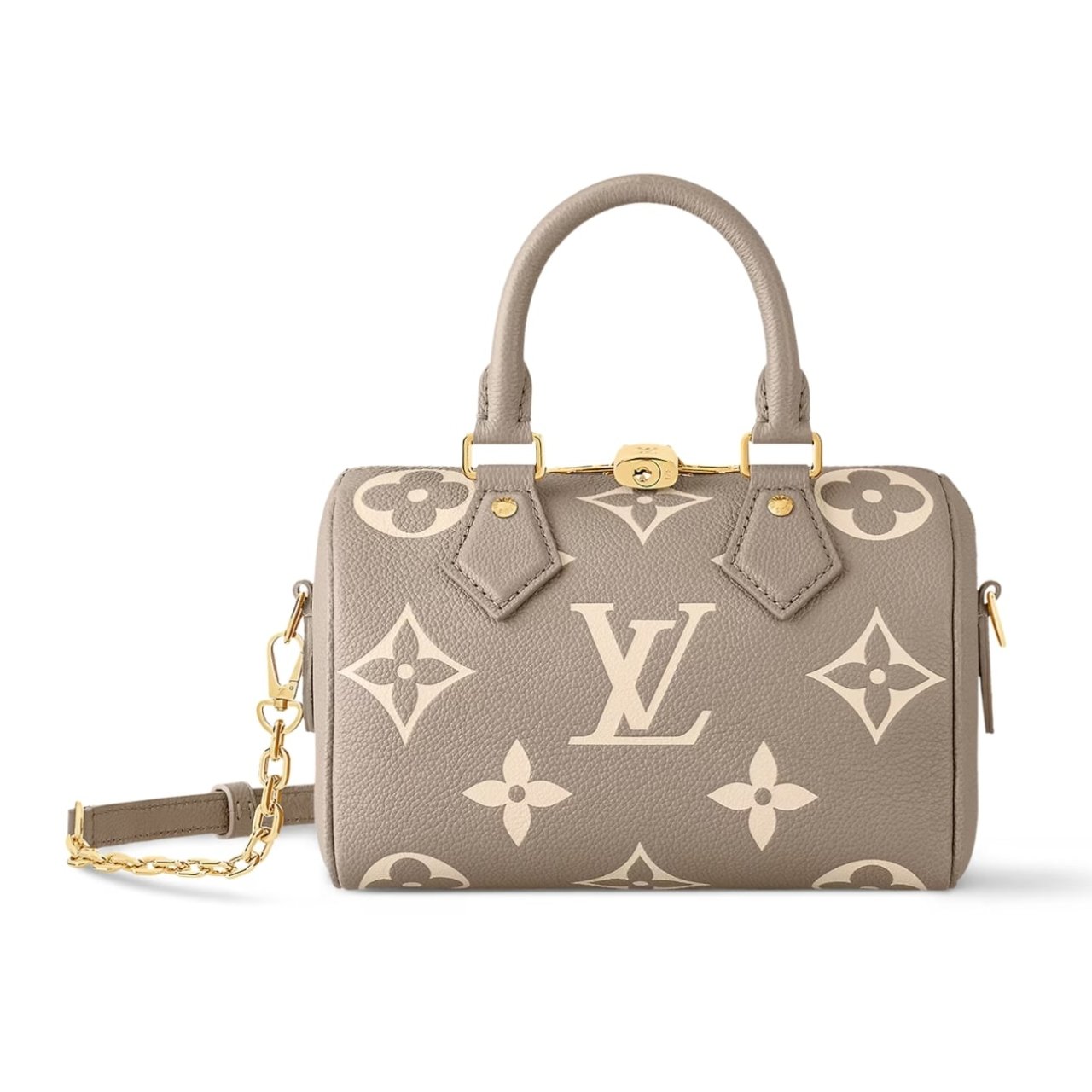 Thumbnail-7-2 Louis Vuitton Speedy Bandoulière 20 Tourterelle Gray 20Cm M46575 - Image 1