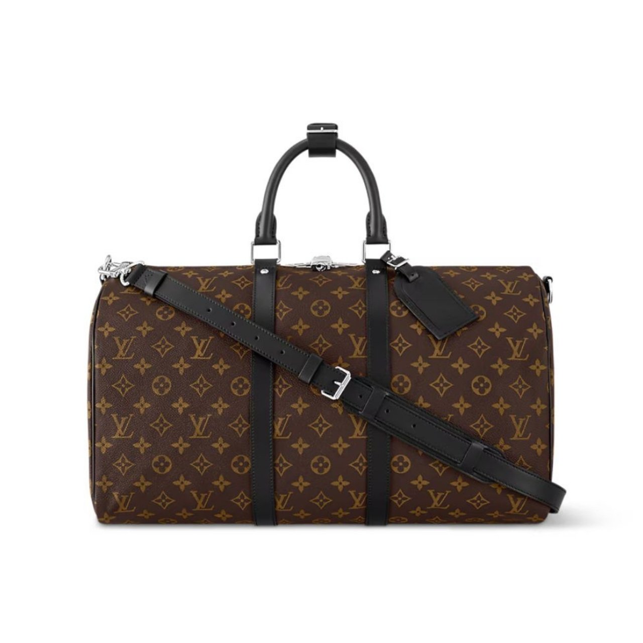 Thumbnail-74-1 Louis Vuitton Keepall Bandouliere 45 Monogram Macassar Canvas 45cm LV M56711 - Image 1