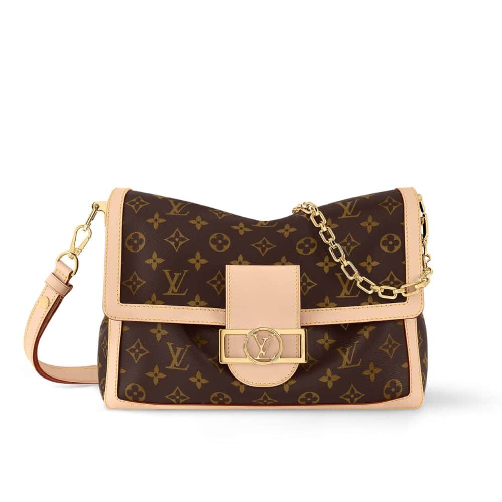 Thumbnail-9-1000x1000-2 Louis Vuitton Dauphine Soft GM Bag Monogram Canvas Brown 28Cm M47149 - Image 1