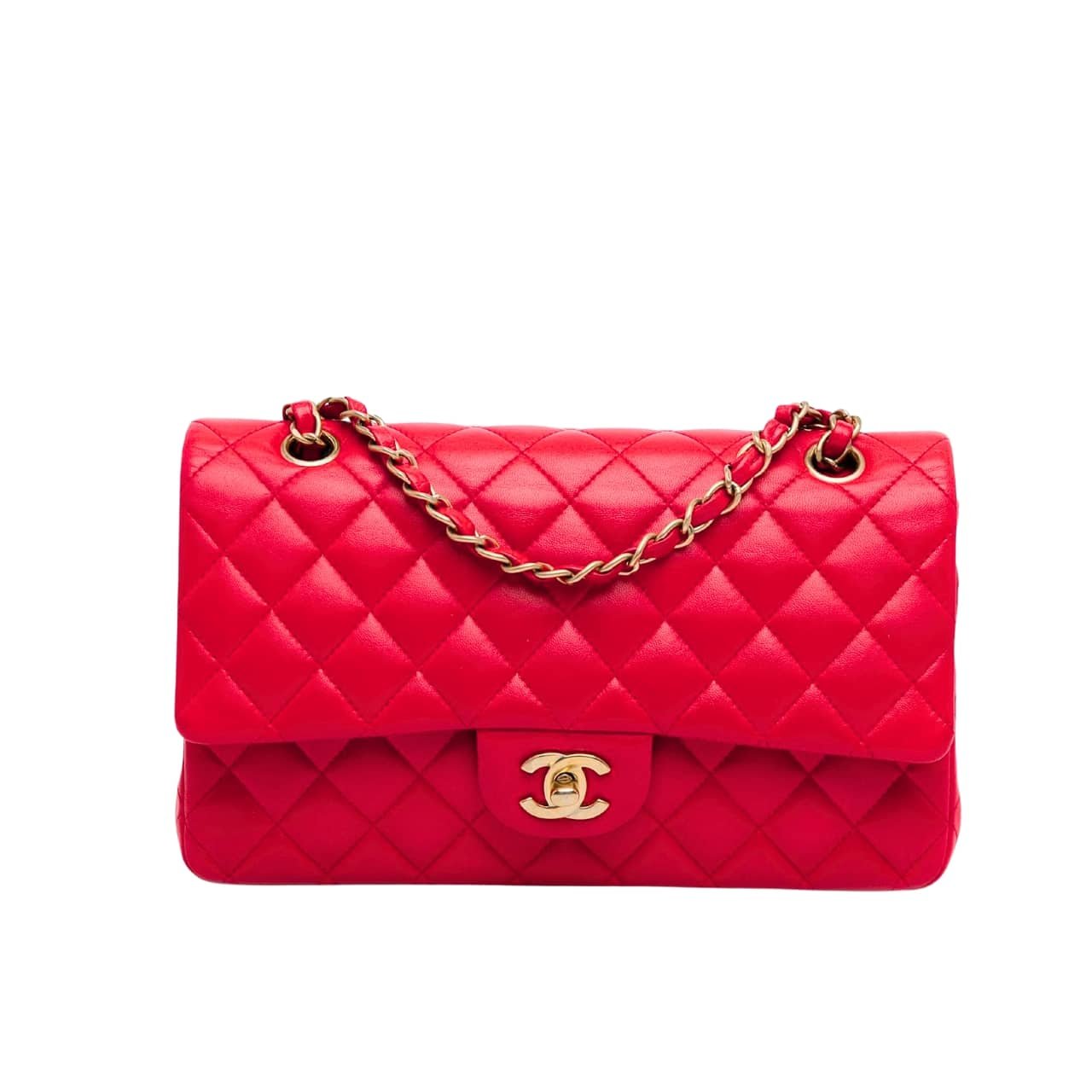 Untitled-1280-x-1280-px-22 Chanel Medium Classic Double Flap Red Gold Hardware 25Cm - Image 1