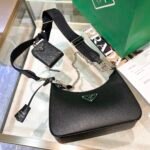 Prada Re-Edition 2005 Saffiano Leather Bag Black 22cm - Image 3