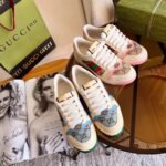 Gucci Women’S Screener Sneaker With Crystals Pink ‎677423 9SFR0 2587 - Image 5