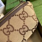 Gucci Jumbo GG Belt Bag Camel And Ebony Jumbo GG Canvas 39cm GG 696031 UKMDG 2570 - Image 7