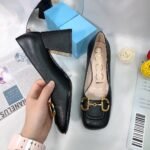 Gucci Women’S Mid Heel Pump With Horsebit Black 643886 C9D00 1000 - Image 6