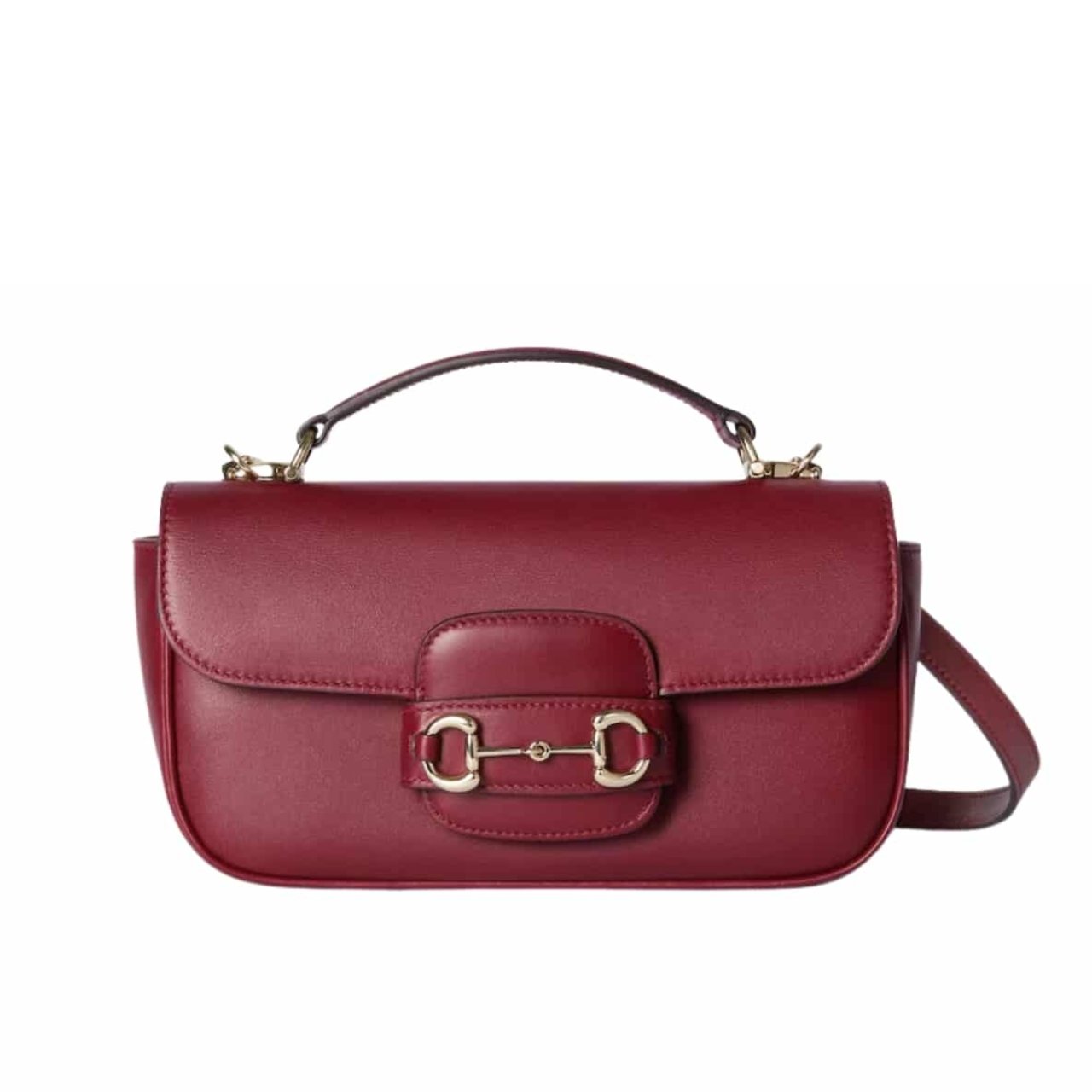 vel-2-4 Gucci Horsebit 1955 Small Top Handle Bag Rosso Ancora Red 22Cm 815206 AAEC2 6207 - Image 1