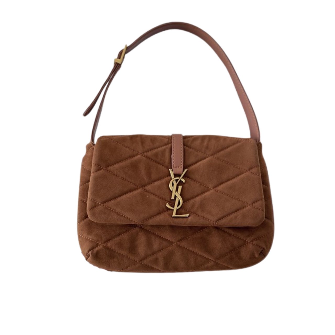 vel-21-1 Saint Laurent Le 5 À 7 Hobo Bag Brown 27Cm - Image 1