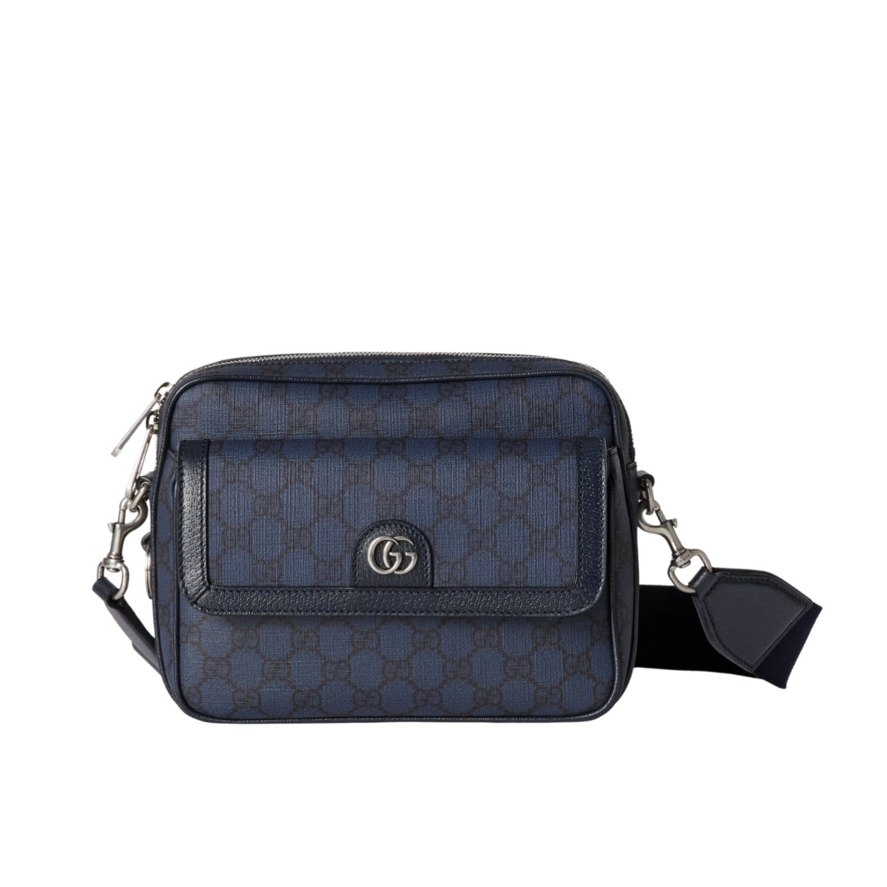 vel-6 Gucci Ophidia Small Crossbodybag Dark Blue 20Cm 802170 FACJY 8441 - Image 1